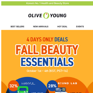 (AD) 36% off chance⚡ Fall already? BEAUTY ESSENTIALS are all in ready! 🍂