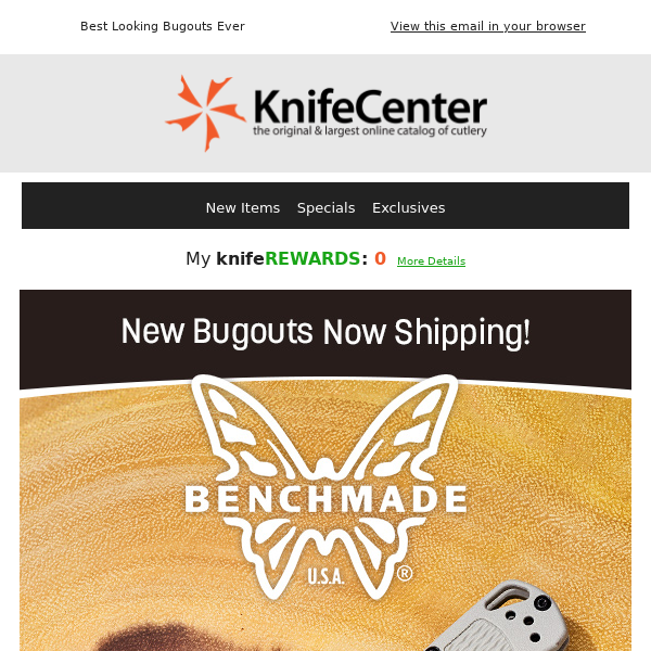 New Benchmade Bugouts: In Stock & Shipping!
