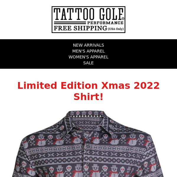 ☠️Limited Edition Xmas 2022 Golf Shirt☠️