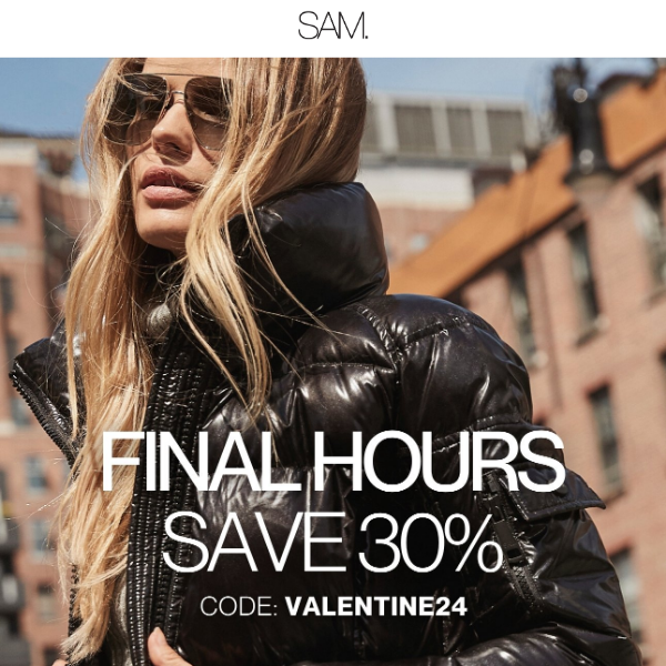 FINAL HOURS for 30% off with code VALENTINE24