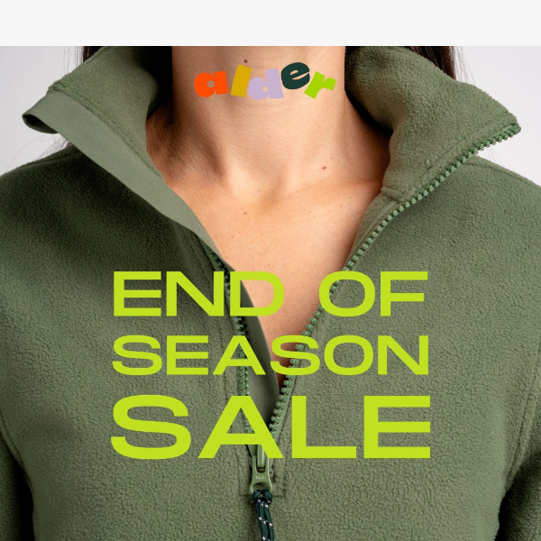 Up to 50% OFF - End of Season Sale