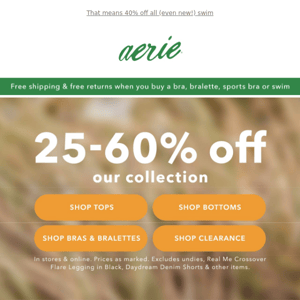 Check it out! 25-60% off our collection