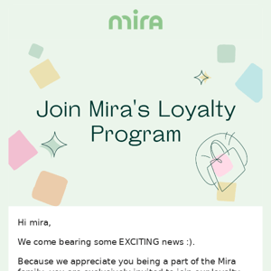 💚As a loyal customer — you’re invited to the program!