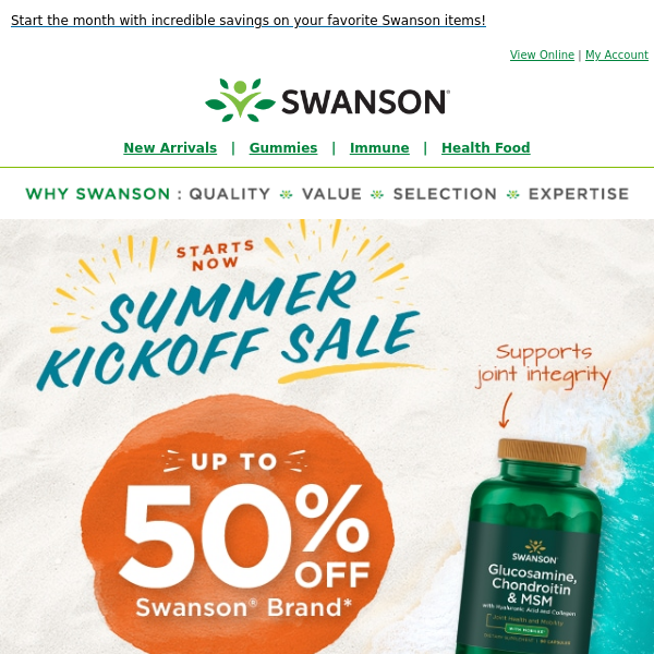 Alert: Up to 50% off Swanson® products happening NOW