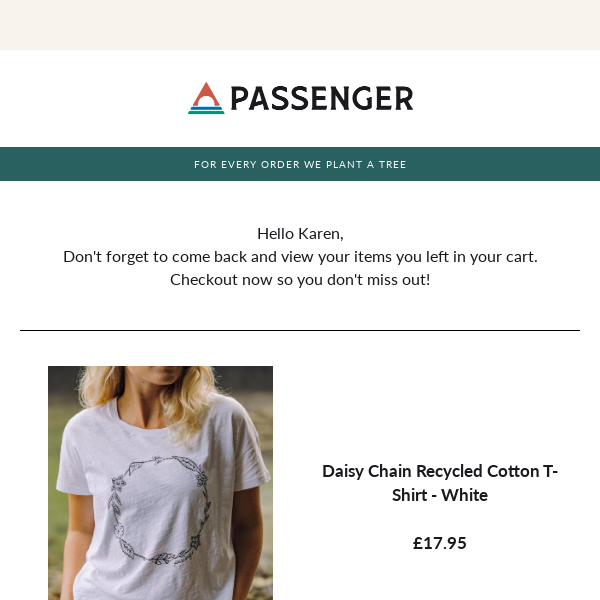 Don't forget about your items, Checkout nowPassenger Clothing!