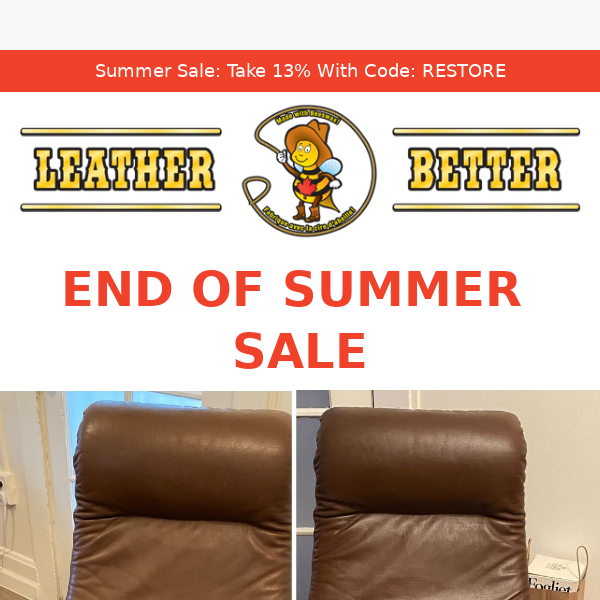Leather Better End Of Summer Sale: Take 13% Off Your Order