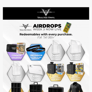 Airdrops – Week 3. Now Live. 👽