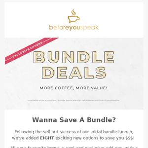 Wanna Save A Bundle?✨