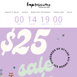 These deals won't be here for long! Shop the under $25 sale!