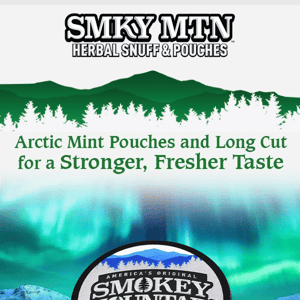 ❄️Smokey Mountain Snuff, try something minty - Arctic Mint Pouches & Long Cut❄️