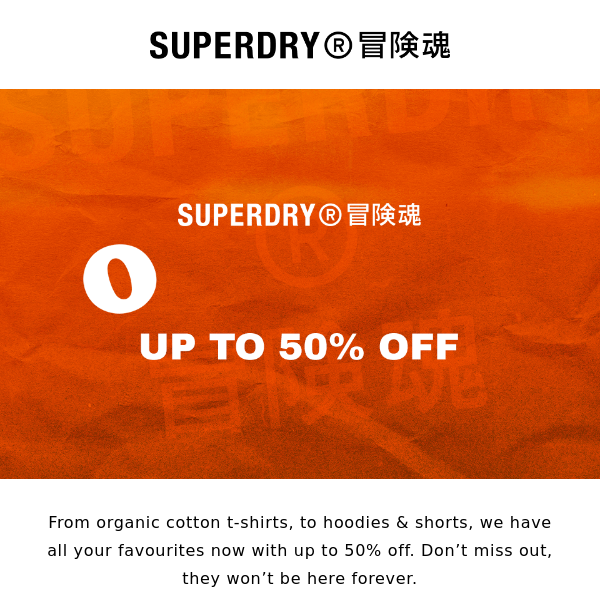Your Favourites up to 50% off