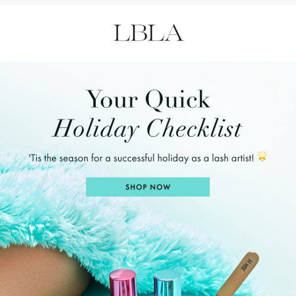 Prepare for the Holidays with Lashbox LA's Checklist