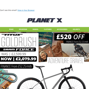 £520 OFF TOP GRAVEL BIKE