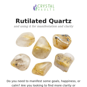 Use Rutilated Quartz to Manifest Goals 🌙