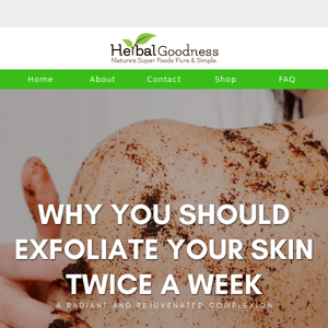🤩Have a Radiance Glow - Exfoliate Now!🤩