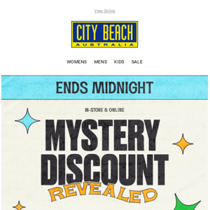 City Beach ⏰ Your Discount Expires TONIGHT! ⏰