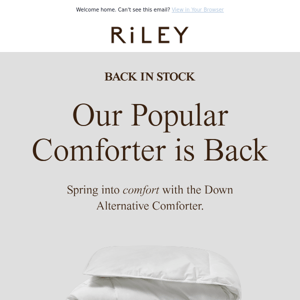 Your favorite comforter is back