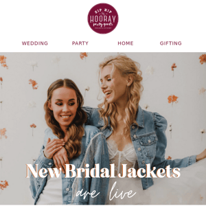 💍 Say "I Do" to Personalized Bridal Jean Jackets!