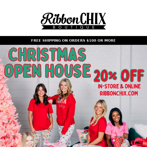 Christmas Open House  🎄✨ 20% OFF in Store + Online