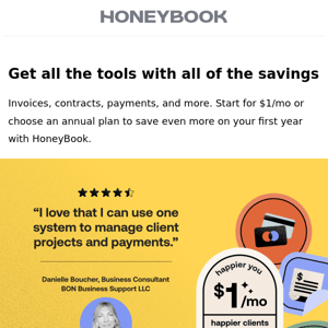Tools to transform HoneyBook