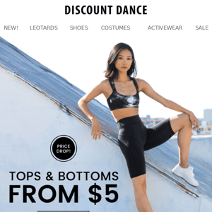 Price Drop: Tops & Bottoms from $5!