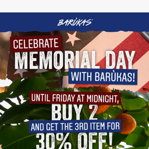 30% OFF SALE for Memorial Day🇺🇸