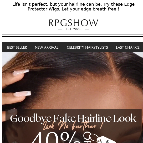 👋Goodbye Fake Hairline Look！ | 40% OFF Email Exclusive Offer ! - RPG Show