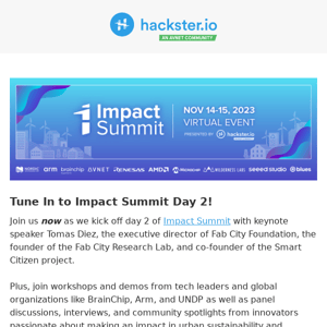 🎉 Day 2 of Impact Summit Is Live!