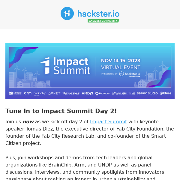 🎉 Day 2 of Impact Summit Is Live!