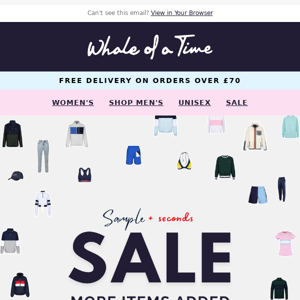 NEW Items added to our Sample & Seconds SALE!