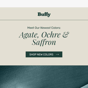 Meet Our Newest Colors: Agate, Ochre & Saffron