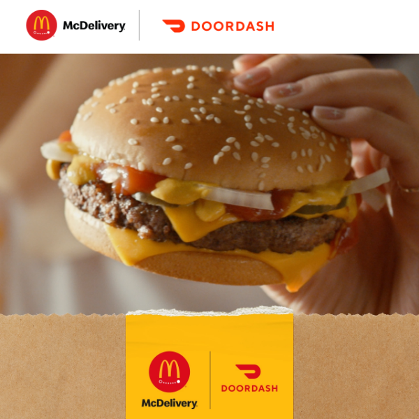 FREE Quarter Pounder® with Cheese deals on DoorDash 🏈