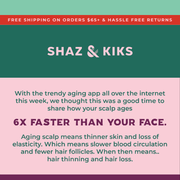 ⚡Your scalp is aging fast