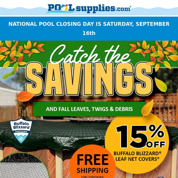 Catch leaves, twigs, AND these savings 🍂