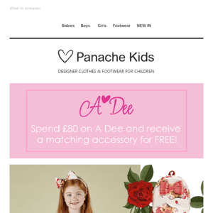 FREE Matching Accessory With A Dee Orders Over £80!