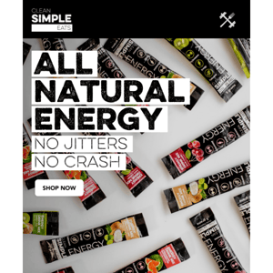 All natural, all day energy!