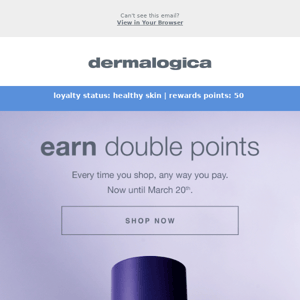 Ends Tomorrow! Double Your Rewards Points