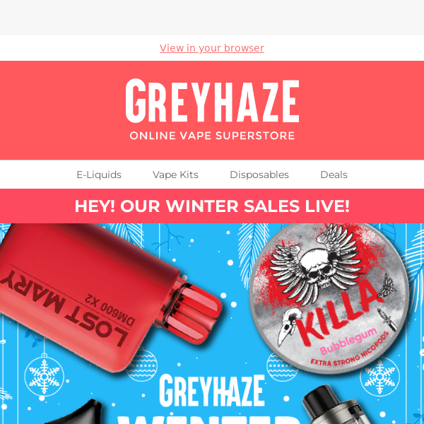 OUR WINTER SALES LIVE NOW! 🎉