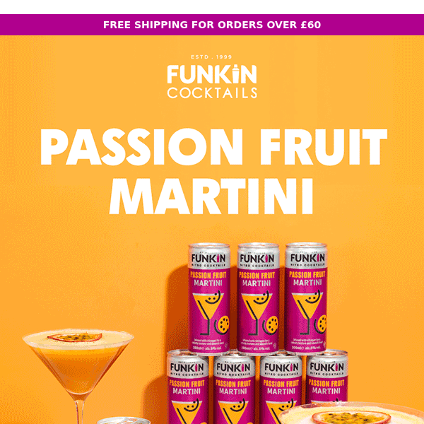 Passion Fruit Martini - the nation's favourite ✨