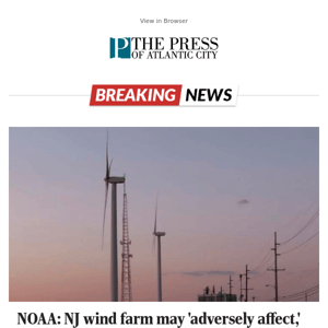 NOAA: NJ wind farm may 'adversely affect,' not kill whales