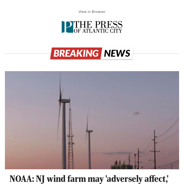 NOAA: NJ wind farm may 'adversely affect,' not kill whales