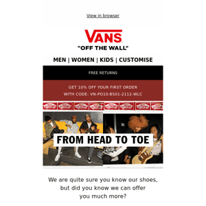 From head to toe, we got you covered - Vans Europe