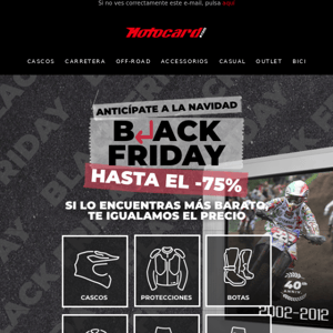 Black Friday OFF-ROAD: cascos, chaquetas, botas y mucho más 🤘🏽