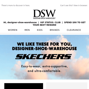 Designer Shoe Warehouse, eyeing a new pair of Skechers shoes?