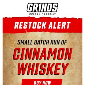 🚨 RESTOCK ALERT: Cinnamon Whiskey