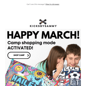 March means camp shopping