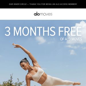 Unlock your free Alo Moves membership