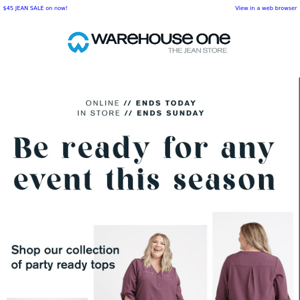 Holiday Party Tops Are 30% off