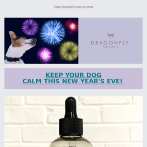 Super FREE Gift With Purchase PLUS NYE Tips For Nervous Dogs !