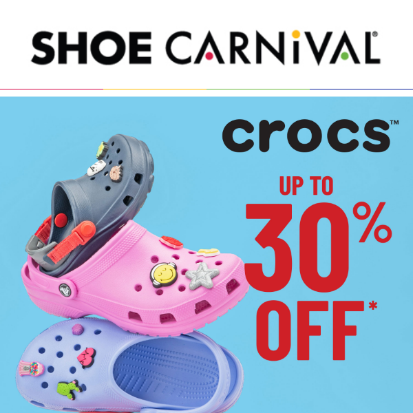 Get your comfort fix: Up to 30% off Crocs